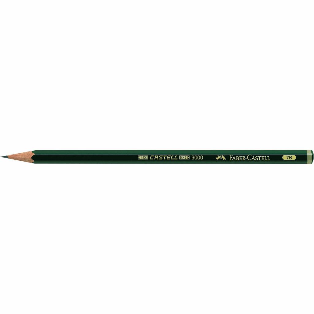 FABER-CASTELL Bleistift CASTELL 9000, Härtegrad: 7B Produktbild 