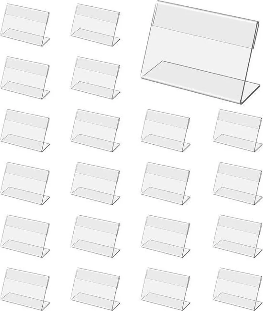 Porte-étiquettes adhésifs transparents 6x4cm : fini les étiquettes qui tombent