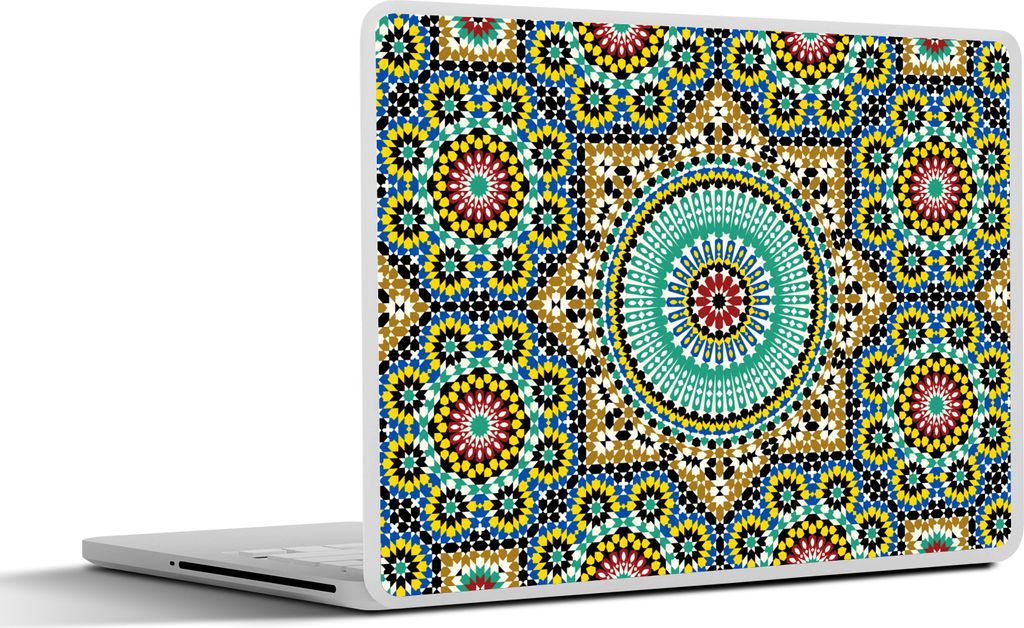 MuchoWow Laptop Aufkleber Sticker Cover Mosaik - Muster - Mandala 31x22.5 cm - Laptop-Deko