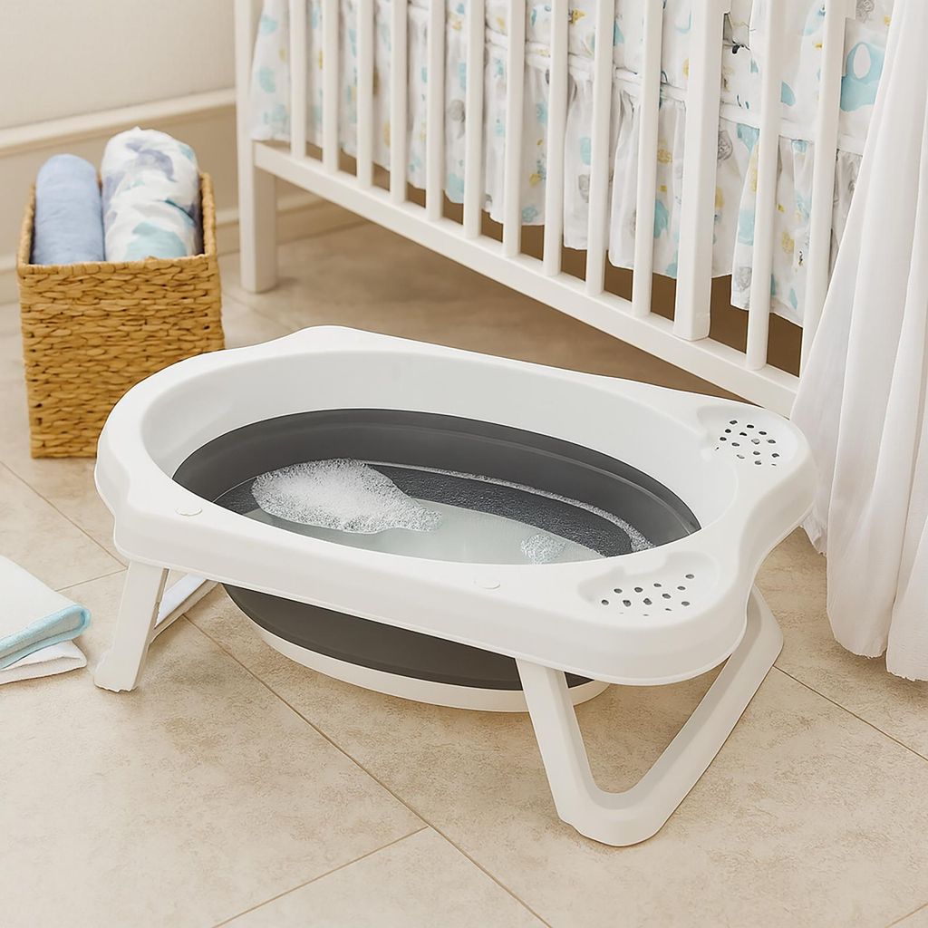 Babybadewanne Kunststoff faltbar modernes Design