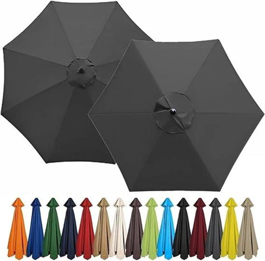 Toile pour parasol 2,7m résistante aux UV 50+ avec polyester renforcé