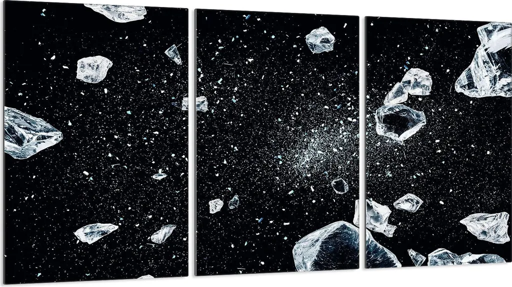 Piastre Copriforno 3 Pezzi 30x52 Vetro Temperato Nero Ghiaccio | Shop