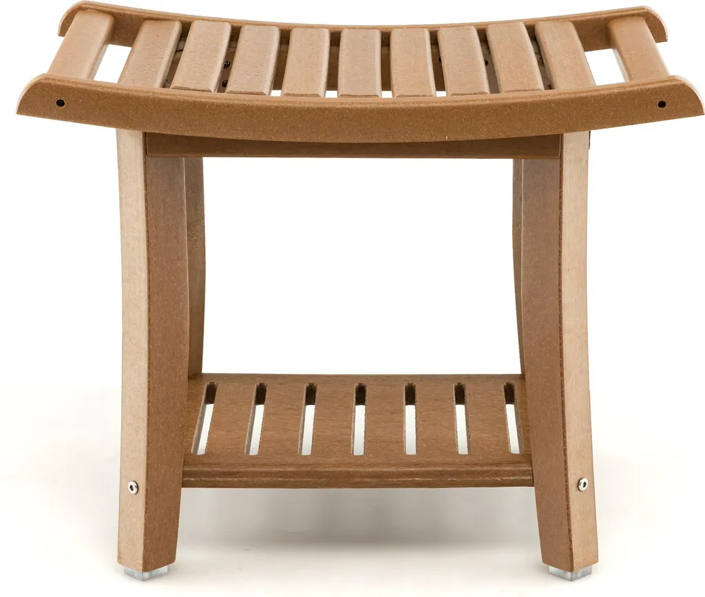 Siège de douche avec tablette de rangement, Banc de salle de bain 170kg