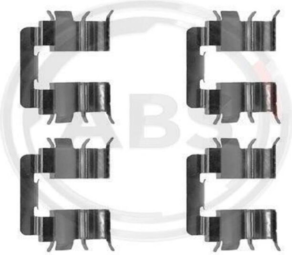 4x A.B.S. 1272Q Zubehörsatz Scheibenbremsbelag Vorne für NISSAN MICRA II (K11)