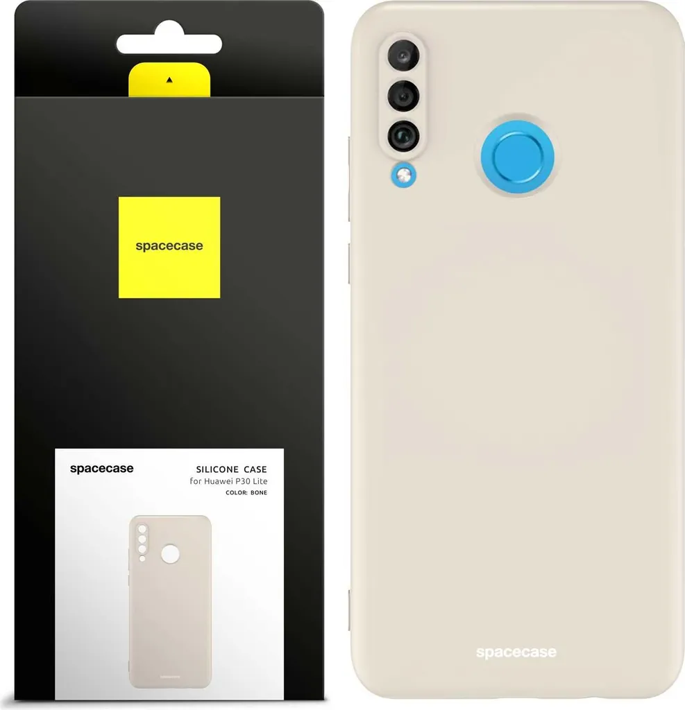 Coque en silicone SPACECASE pour Huawei P30 Lite - Protection Beige Mate
