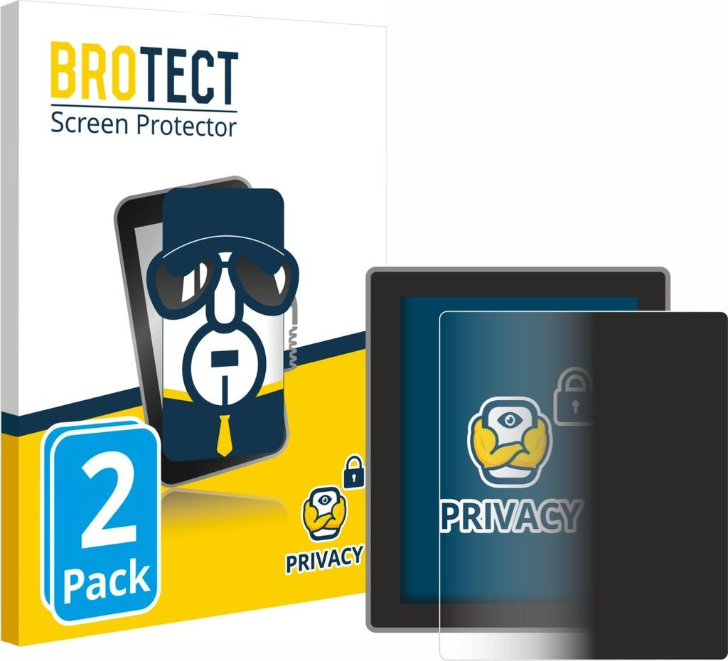 2x BROTECT Sichtschutzfolie für Peterson Strobostomp Mini Anti-Spy Privacy Sichtschutz Blickschutz Folie Blaulicht-Schutz