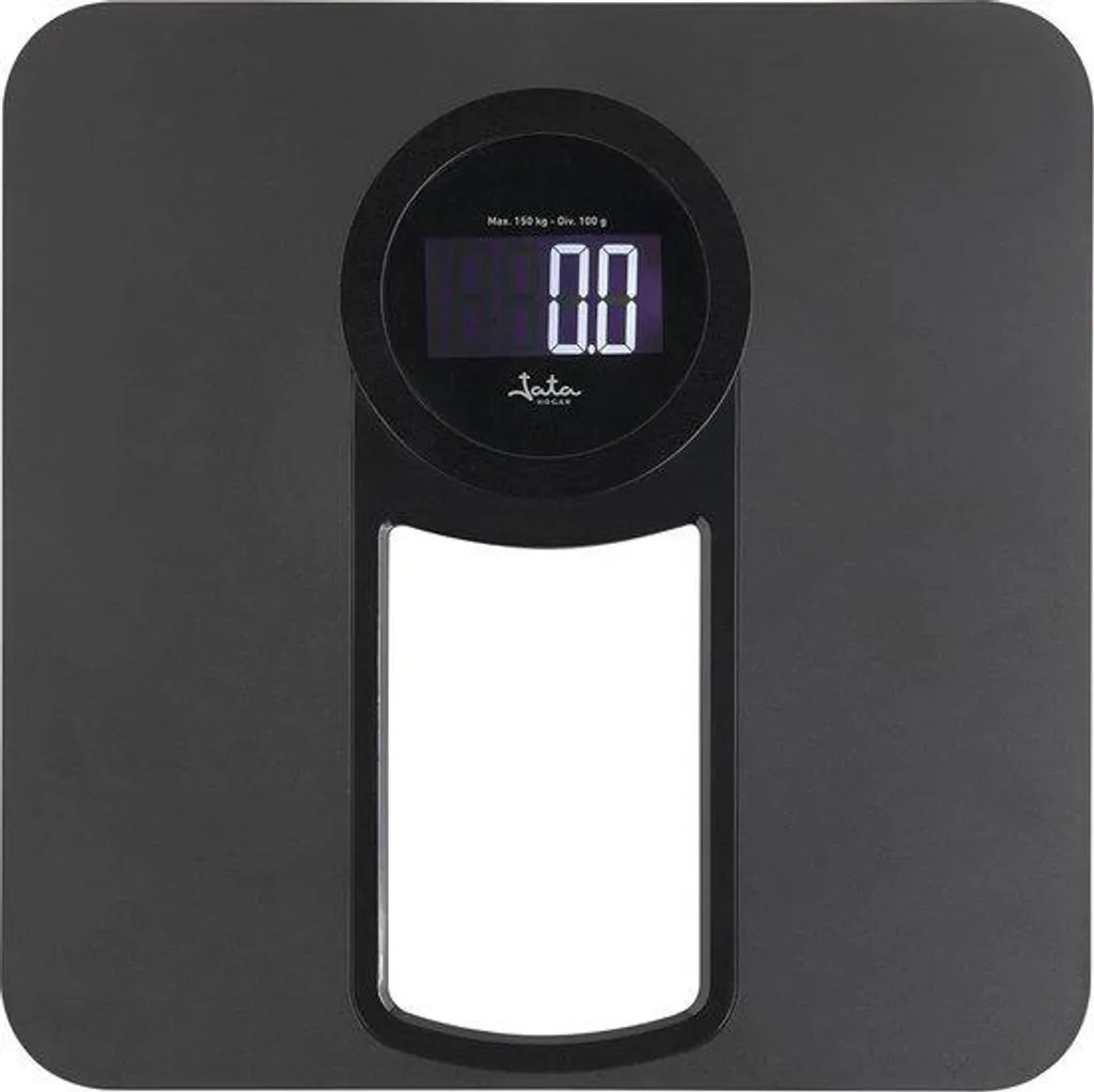 Pèse-personne précis LCD rétroéclairé - Balance numérique 150 kg Noir