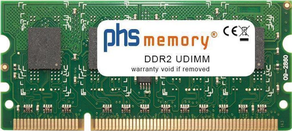 PHS-memory 512MB RAM Speicher für Dell Color Laser C3760n DDR2 UDIMM 667MHz (SP242907)