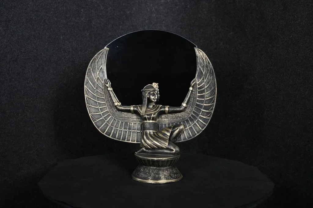 Décoration Murale Miroir Égypte Antique pour Salon et Entrée Chic et Zen