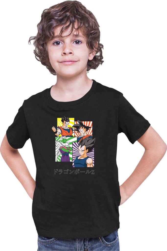 Kinder T-Shirt Dragon Anime Manga Ball Z Goku 41, 3-4 Jahr - 104 / Schwarz