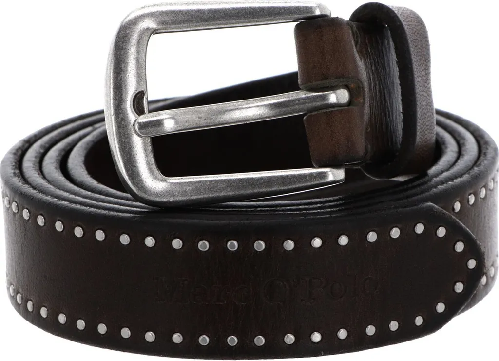 Marc O'Polo Cintura Donna Pelle con Borchie Marrone Hemma W100