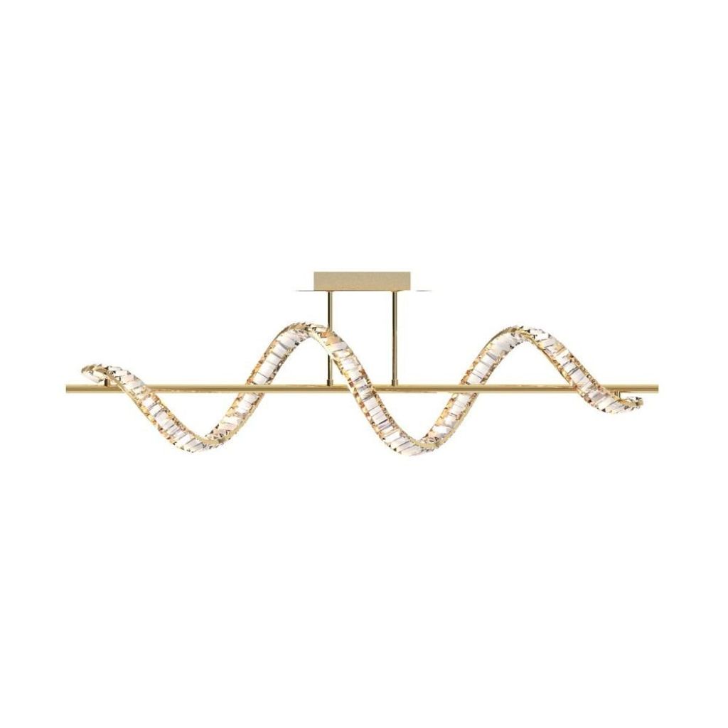 ZUMALINE LED-Deckenleuchte 3000 lm 2700-6000K Gold mit Fernbedienung ATHESA MX3170-1-3GT