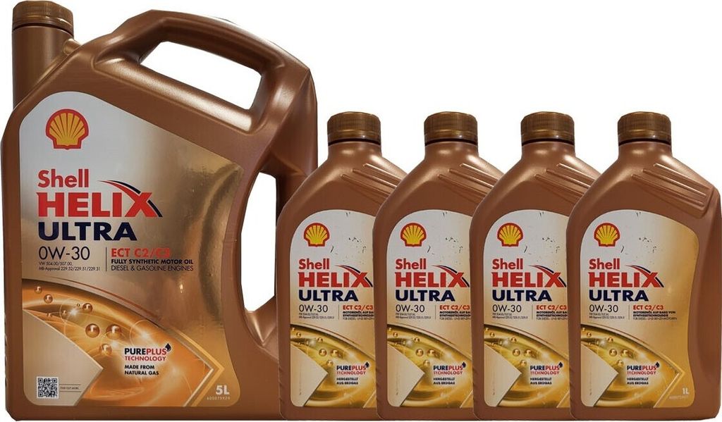 Shell Helix Ultra ECT C2/C3 0W-30 1x5+4x1 Liter