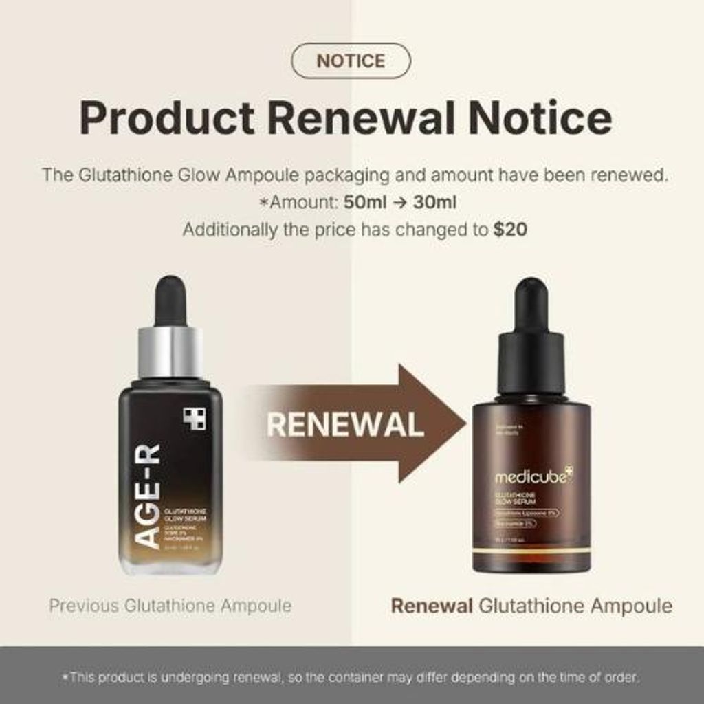 Medicube AGE-R Glutathione Glow Serum – rozjasňující sérum s glutathionem – 30 ml – obrázek 2