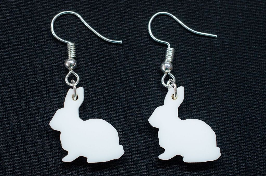 Hase Kaninchen Ohrringe Miniblings Hänger Osterhase Produktbild 