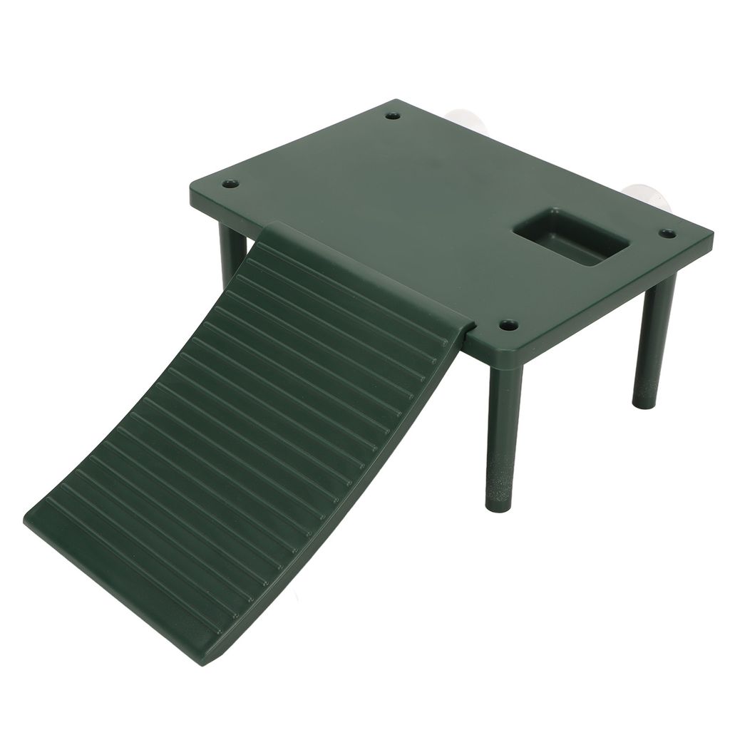 Table pour tortues avec échelle, terrasses vertes pour se Image du produit 