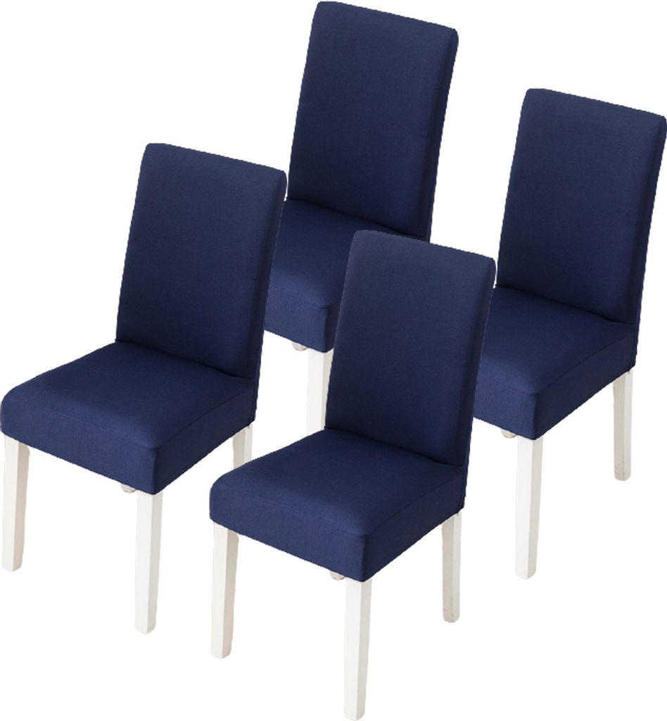 Stuhlhussen 4 Stück, Stuhlhusse Stretch, Elastischer Stuhlbezug Stretch Abnehmbare Waschbar Stuhlbezug Langlebig Universal