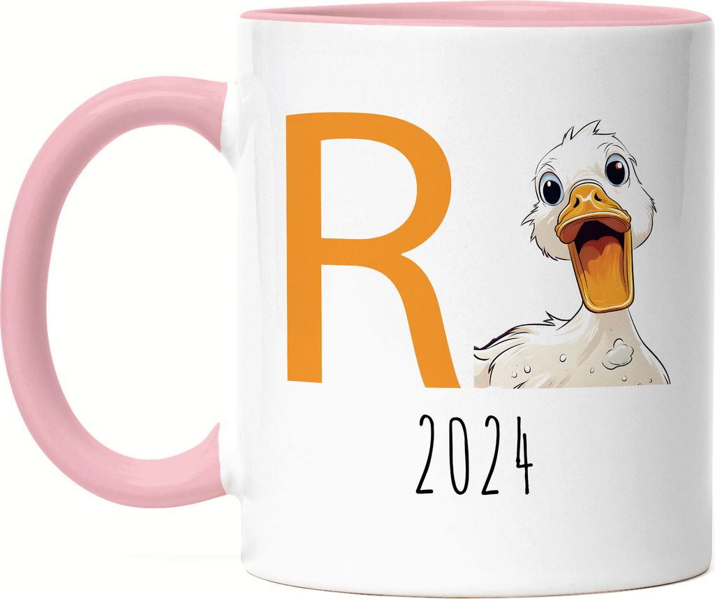 R Ente 2024 Tasse Rosa Rente Geschenk Ruhestand Humor Wortwitz