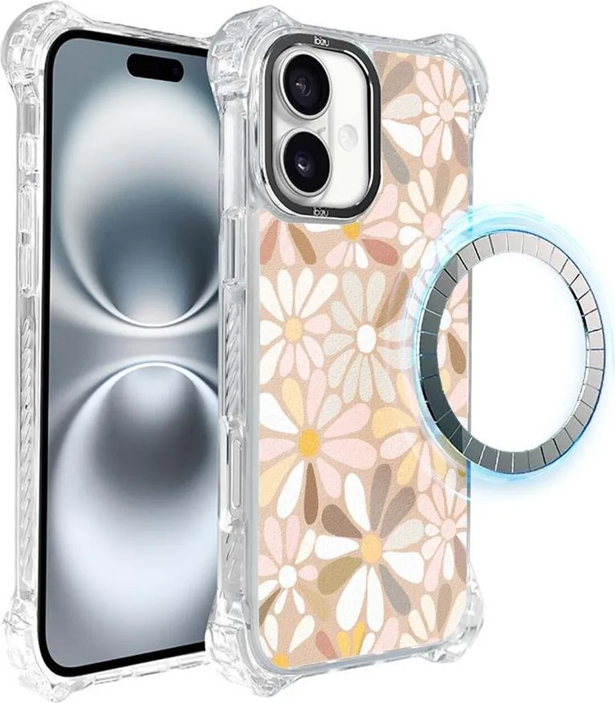 Custodia IBIZU DropGuard Ultra iPhone 16 Plus MagSafe Boho Fiori Vintage