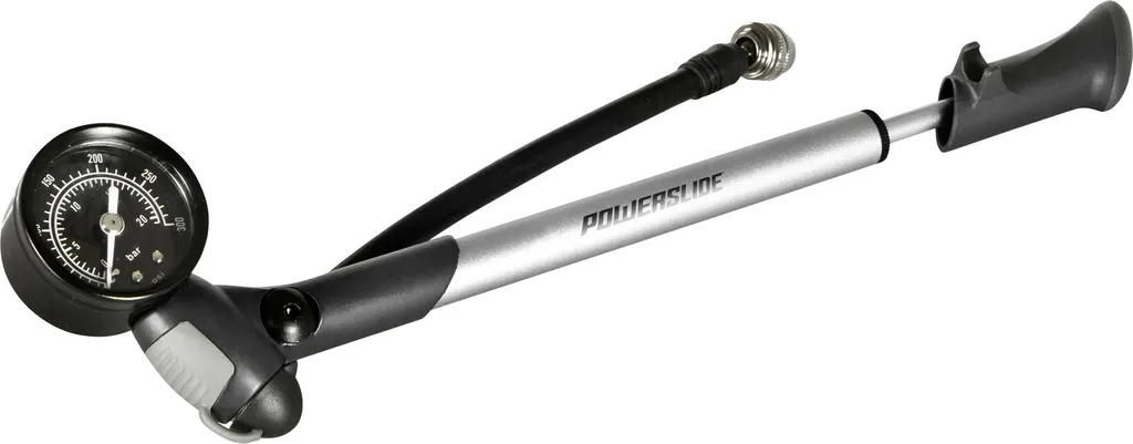 Mini-pompe pneumatique Powerslide haute pression ultra légère noire