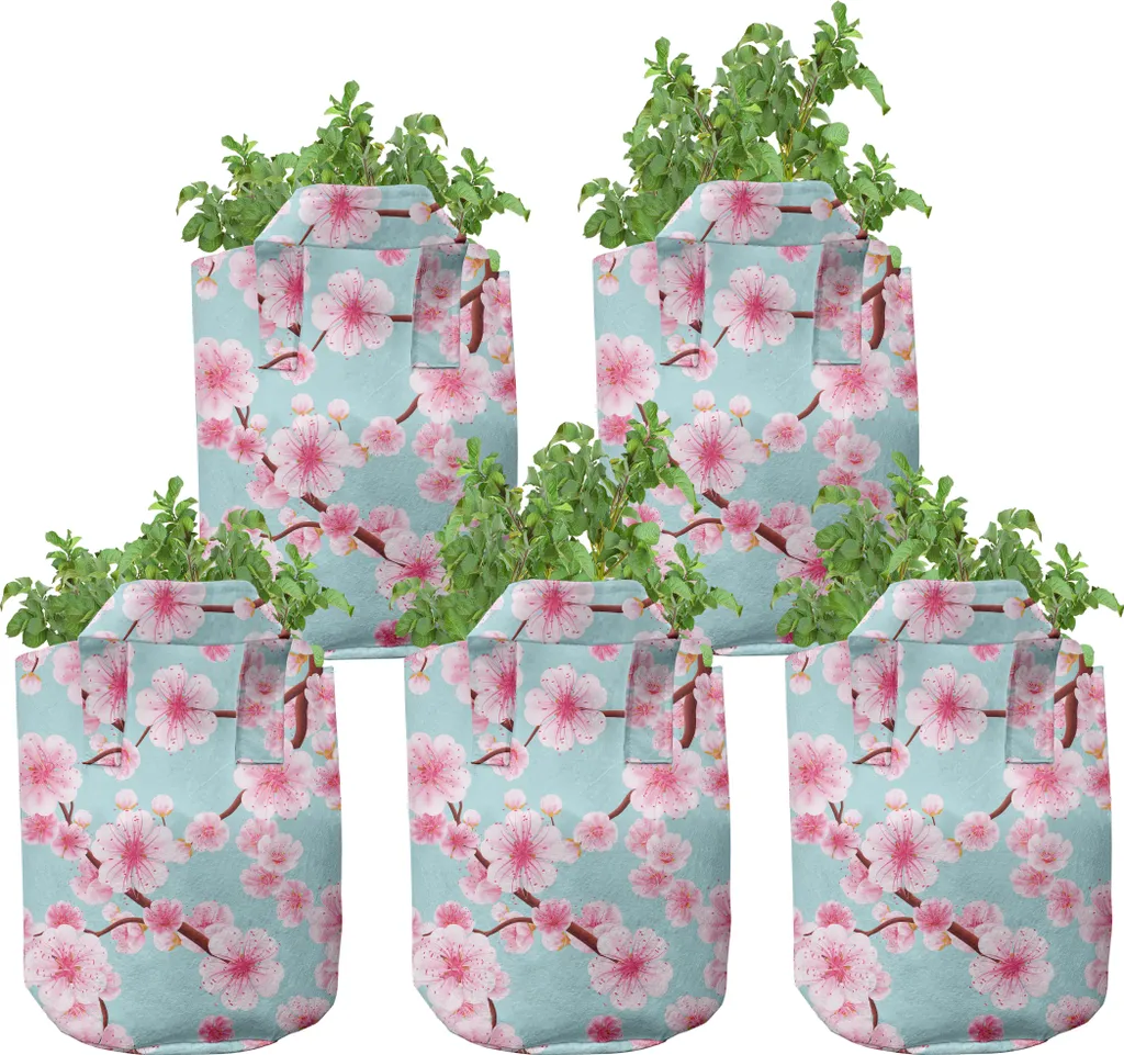 Cultiver sur balcon et terrasse : lot de 5 pots de culture 7 gallons