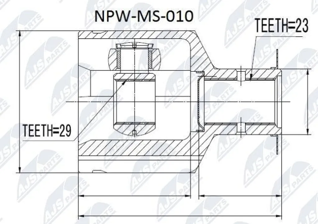 Kit soufflet de cardan et joints pour Mitsubishi Carisma NTY NPW-MS-010