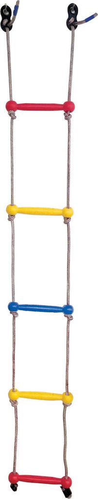 Dohany Kinder Seilleiter 5 Sprossen Strickleiter Kletterleiter Kunststoff 185 cm
