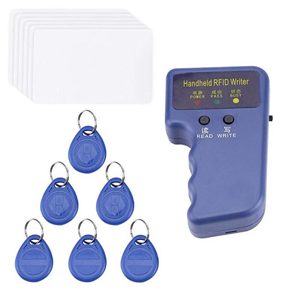 Handheld 125 kHz ID-Kartenkopierer, Duplikator, Programmierer, Lesecode, beschreibbar, EM4305, Schlüsselanhänger, Tags, Schlüsselkarten