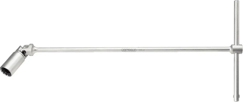KS TOOLS 517.1133 Chiave per Candele 18mm con Impugnatura a T Snodata