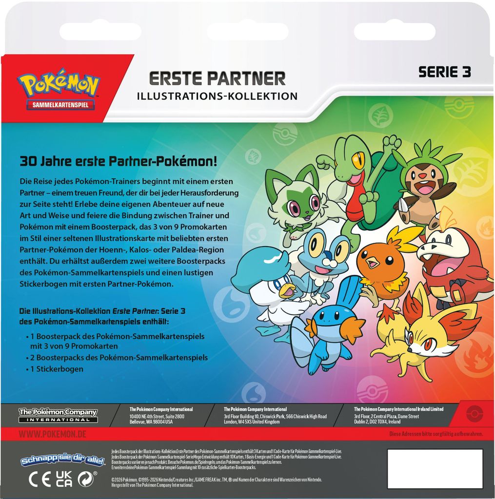 Pokémon Illustrations-Kollektion Erste Partner: Serie 3 Produktbild 