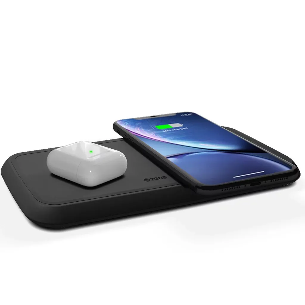 Station Charge Rapide ZENS 20W - Double Induction Apple Fast Charge Noir - 4