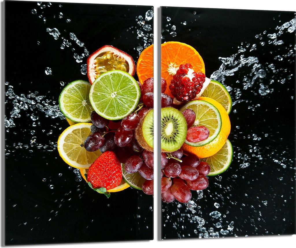 Glasschutzplatte für den Herd 2x30x52 Fruit