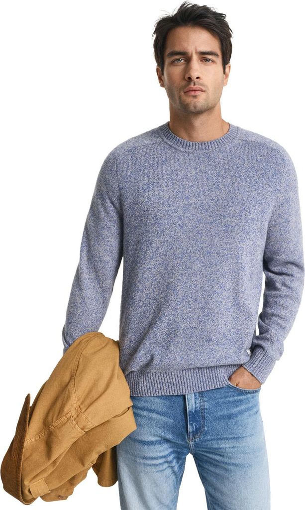 Gant Regular-Fit-Pullover blau meliert