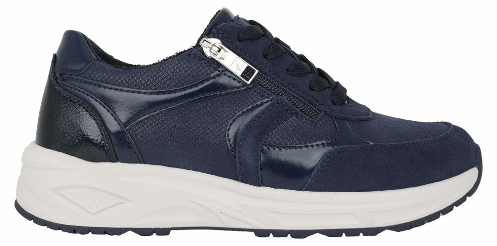 Waldläufer H-Jill sportlicher Schnürer Blau in Gr. 37