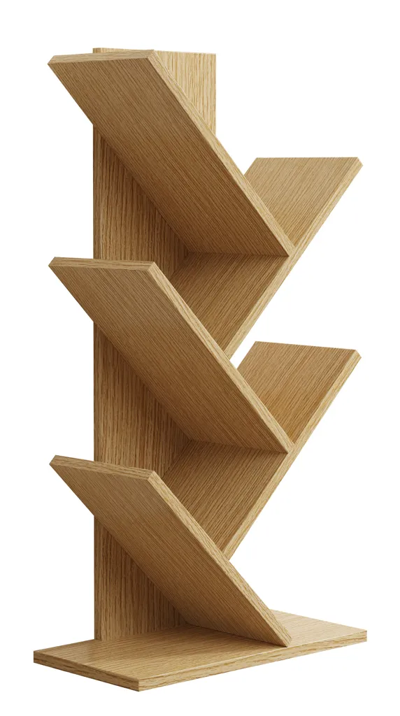 Petite Bibliothèque en Bois Nulis VCM - Format Compact 77x40cm Robuste - 2