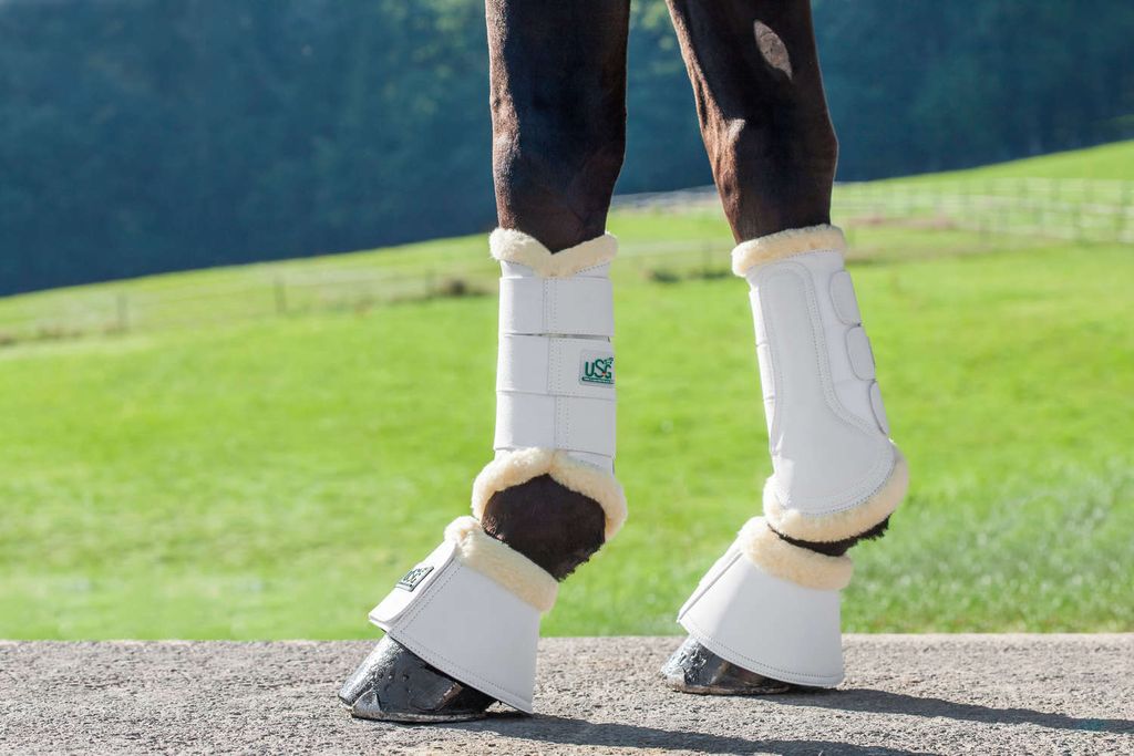 USG Gamasche mit Neopren-Innenseite und synthetischem Lamfell weiß XL