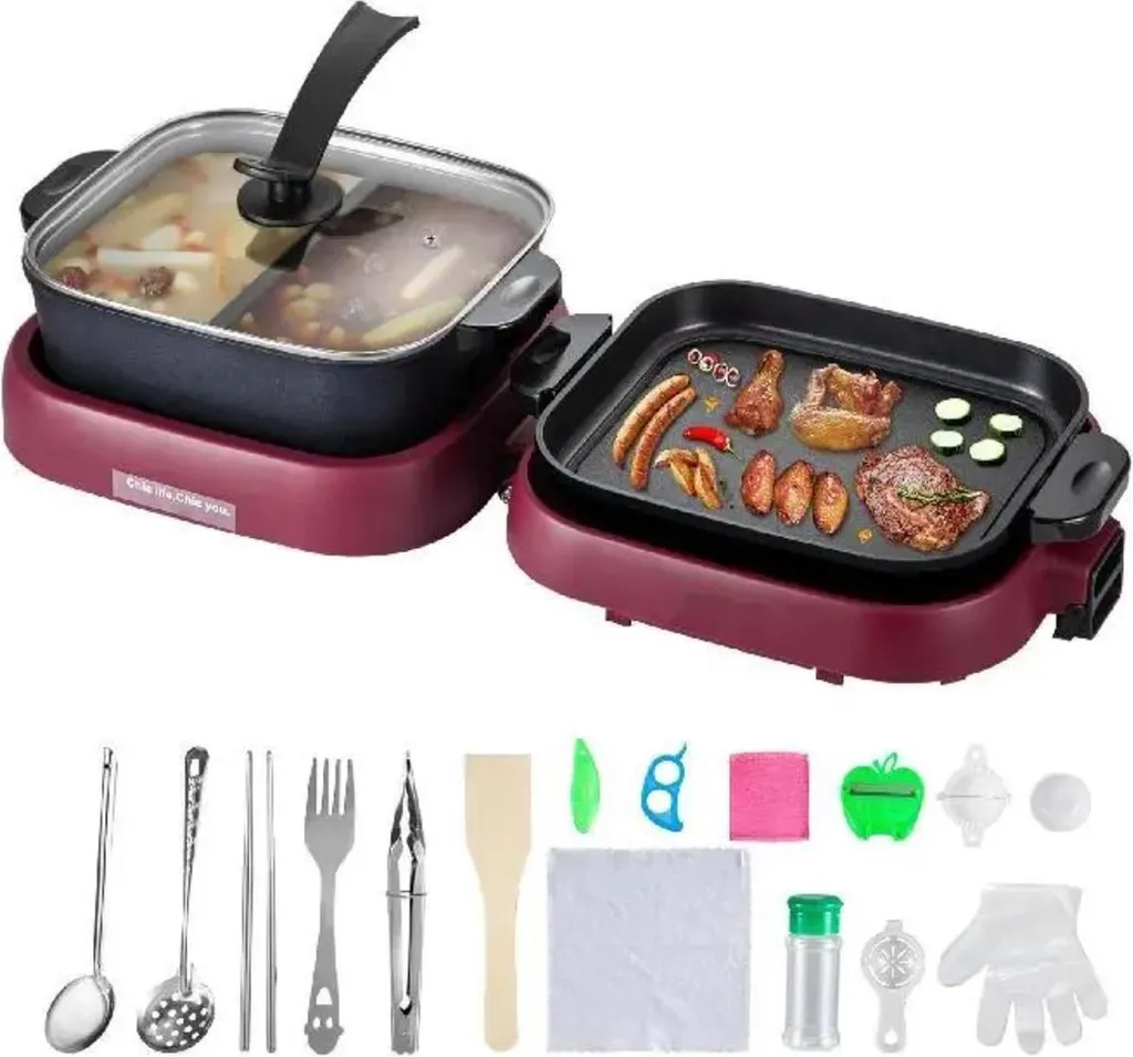 Offerta Pentola Elettrica Happyment 2 in 1: Risparmia sul Set Grill