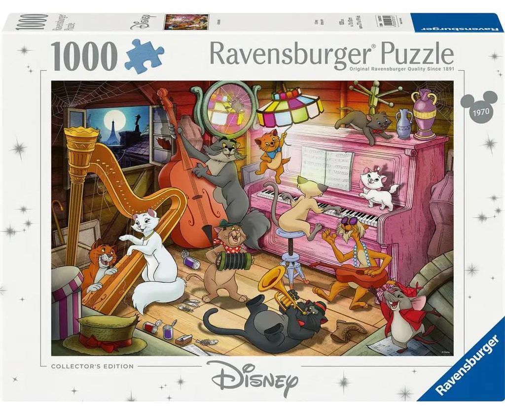 Ravensburger The Aristocats, 1000 kusov, rozprávky, 14 rok Obrázok produktu 