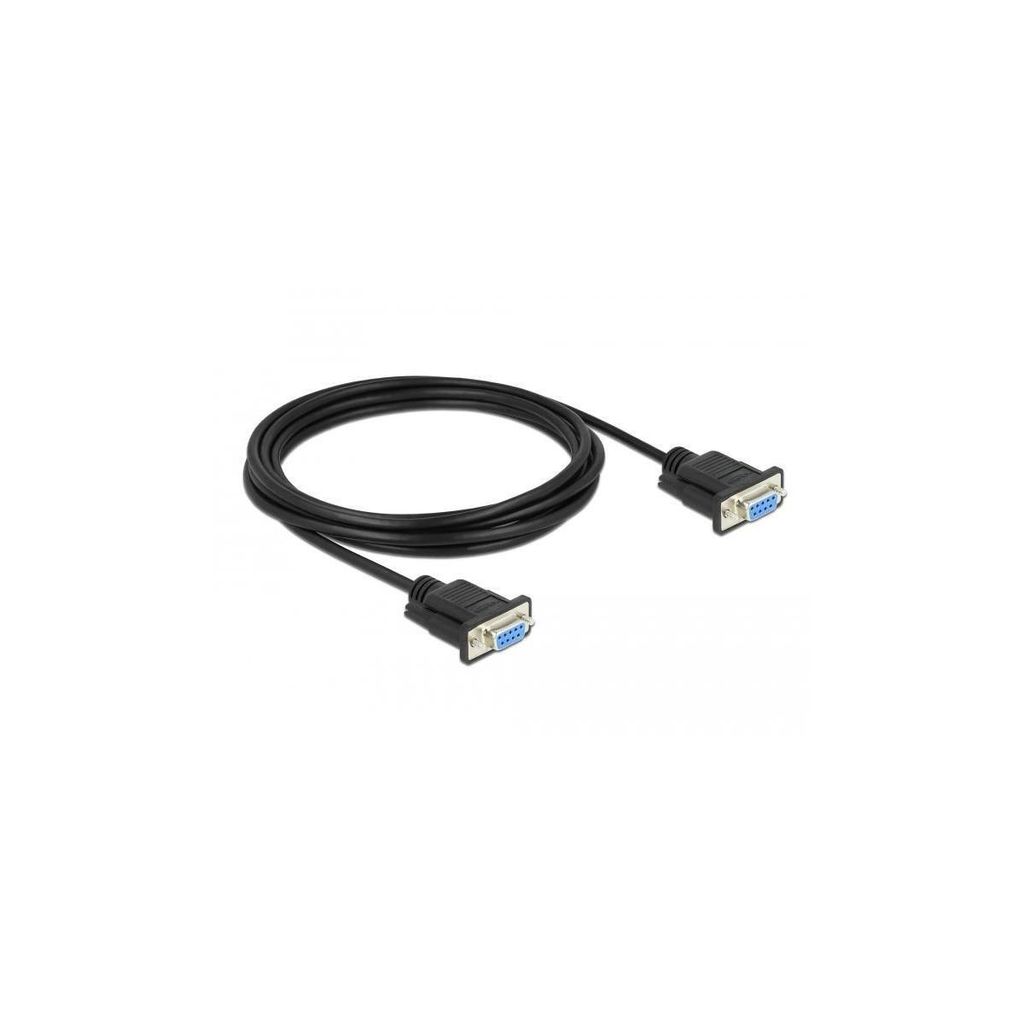 Delock Seriell Kabel RS-232 D-Sub9 Buchse zu Buchse Produktbild 