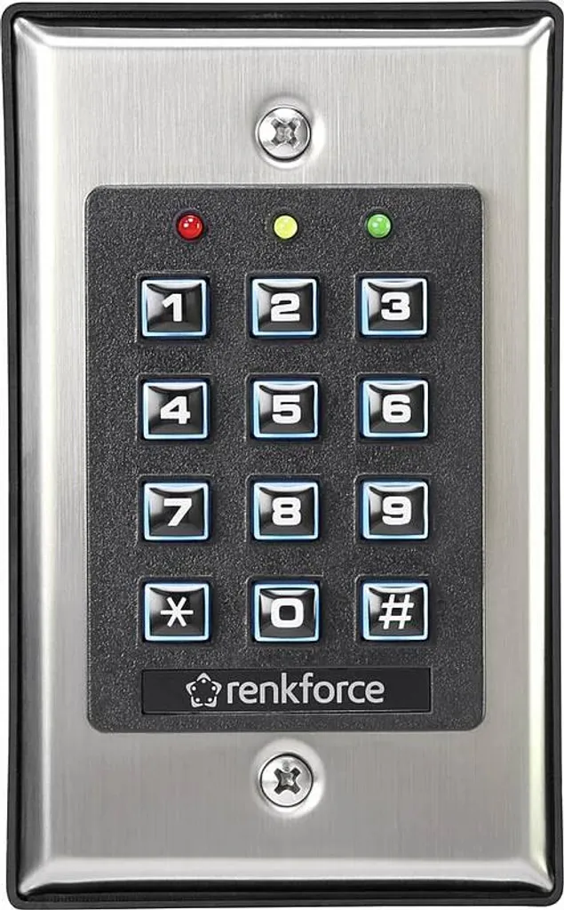Renkforce 1582597 Serrure à Code avec Clavier Lumineux Montage Saillie