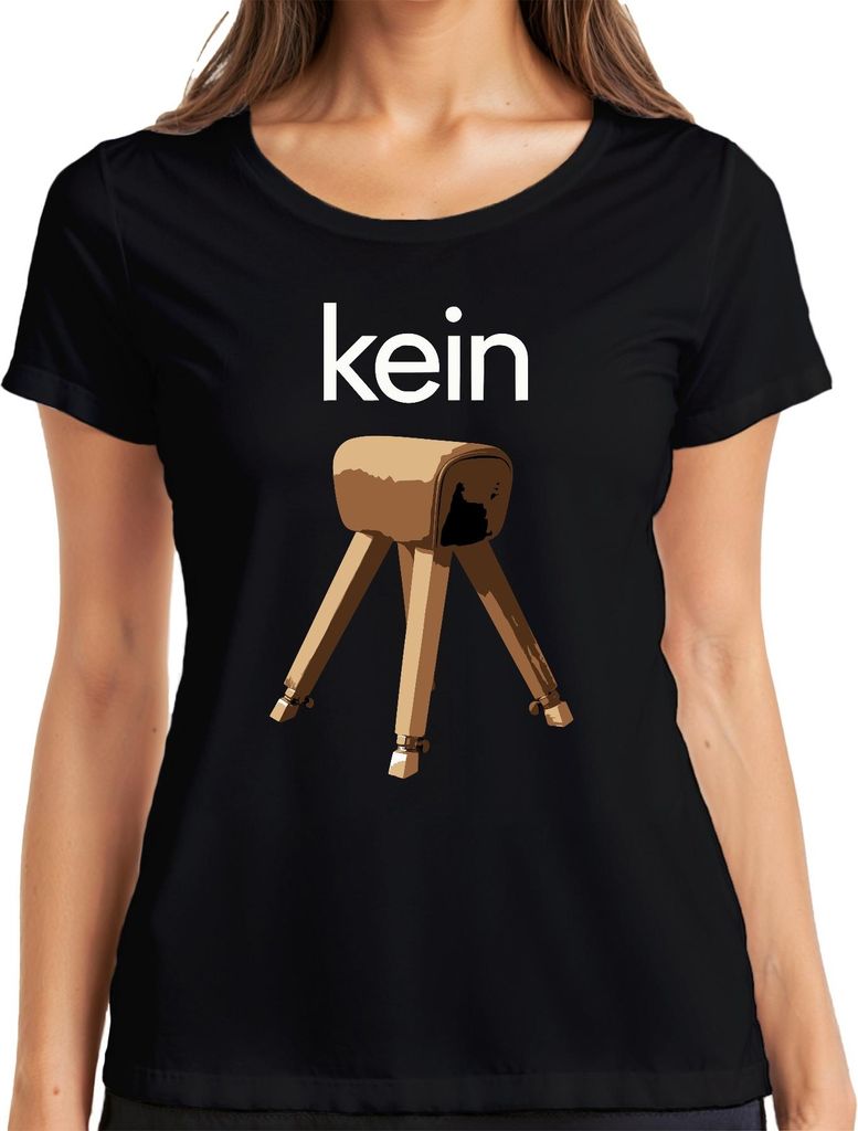 Kein Bock Turnen Gymnastik Turner Lustig Sarkasmus Humor Damen T-Shirt, Schwarz, XXL