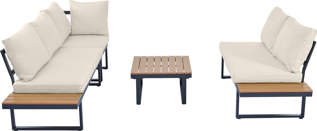 Flieks Gartenlounge-Set 5 Sitzer, Balkonmöbel Set mit Produktbild 7