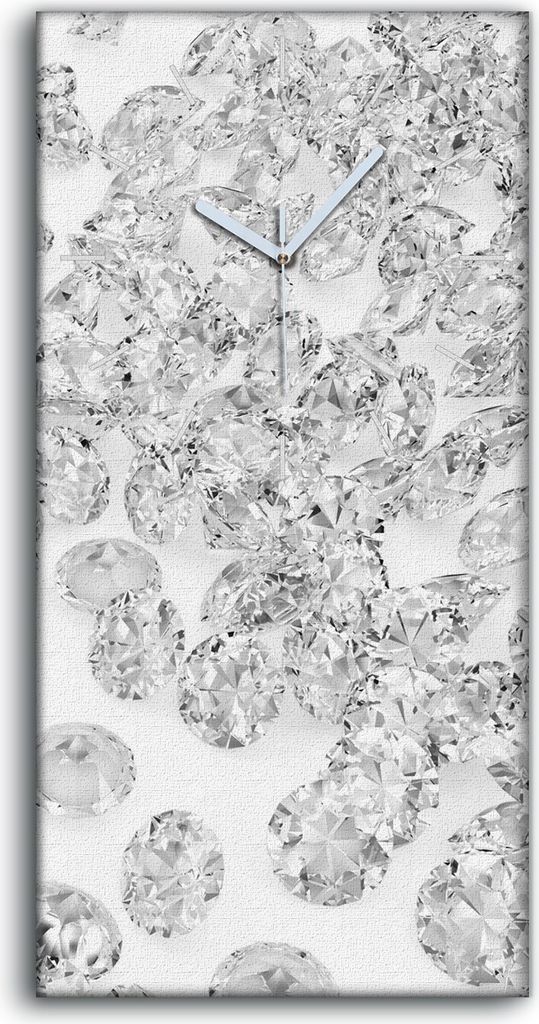 Dekor Leinwand Uhr Wandbilder 30x60 Gemälde Edelsteine Produktbild 