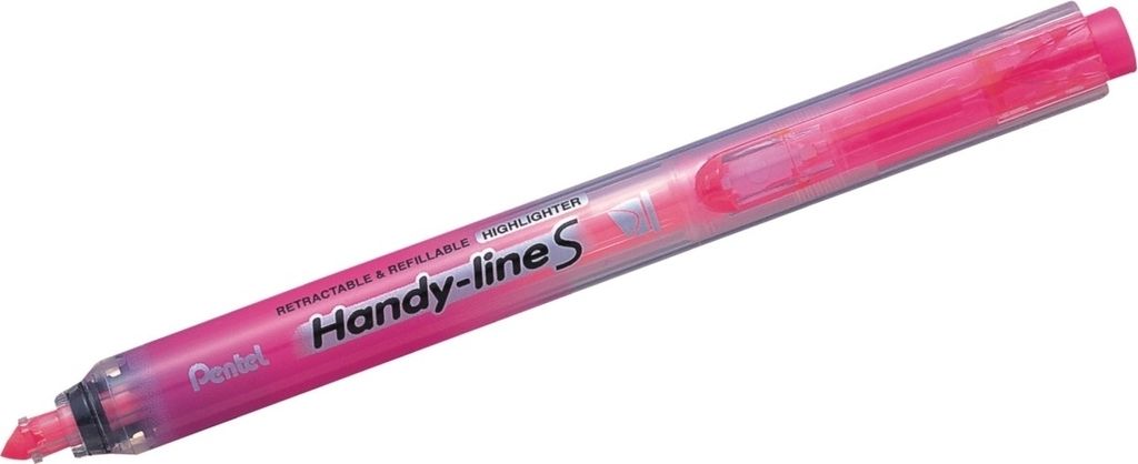 Textmarker Handy-Line S mit Druckmechanik 0,8-3,8mm pink Packung mit 12 Stück