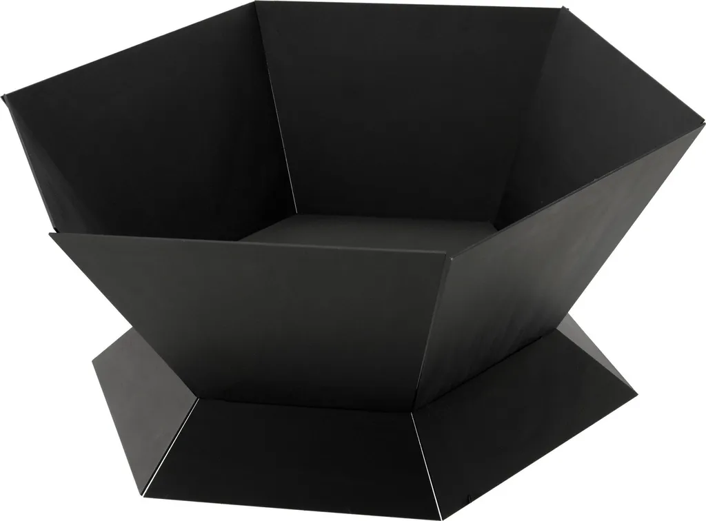 Poêle de jardin C3 en acier noir robuste pour chauffage extérieur terrasse