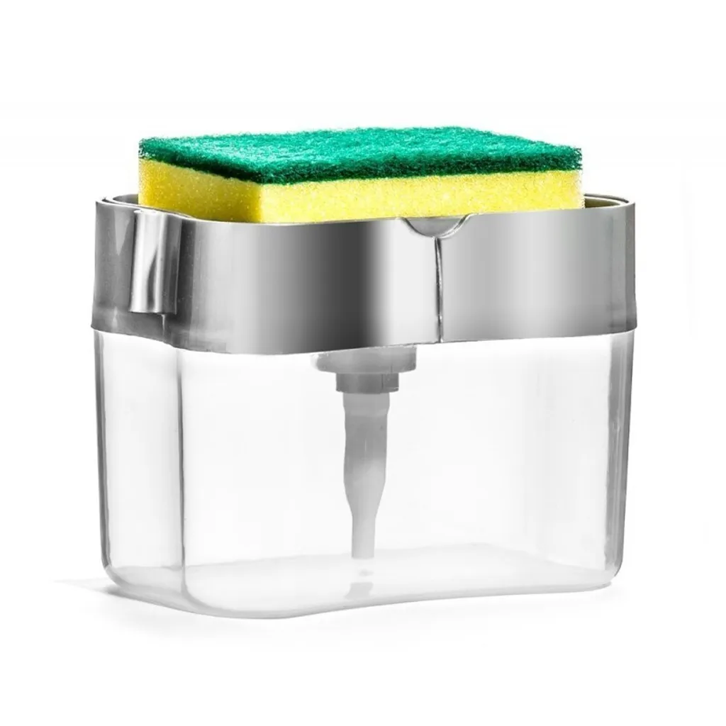 Distributeur de lessive avec éponge intégrée - Modèle Compact 380ml - 12