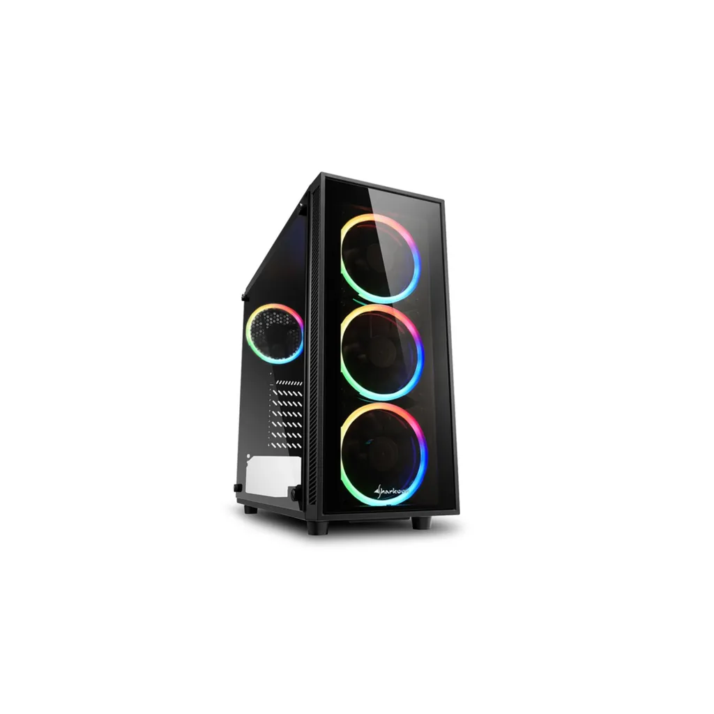 Sharkoon TG4 RGB ATX Case Nero - Vetro Temperato e 4 Ventole LED
