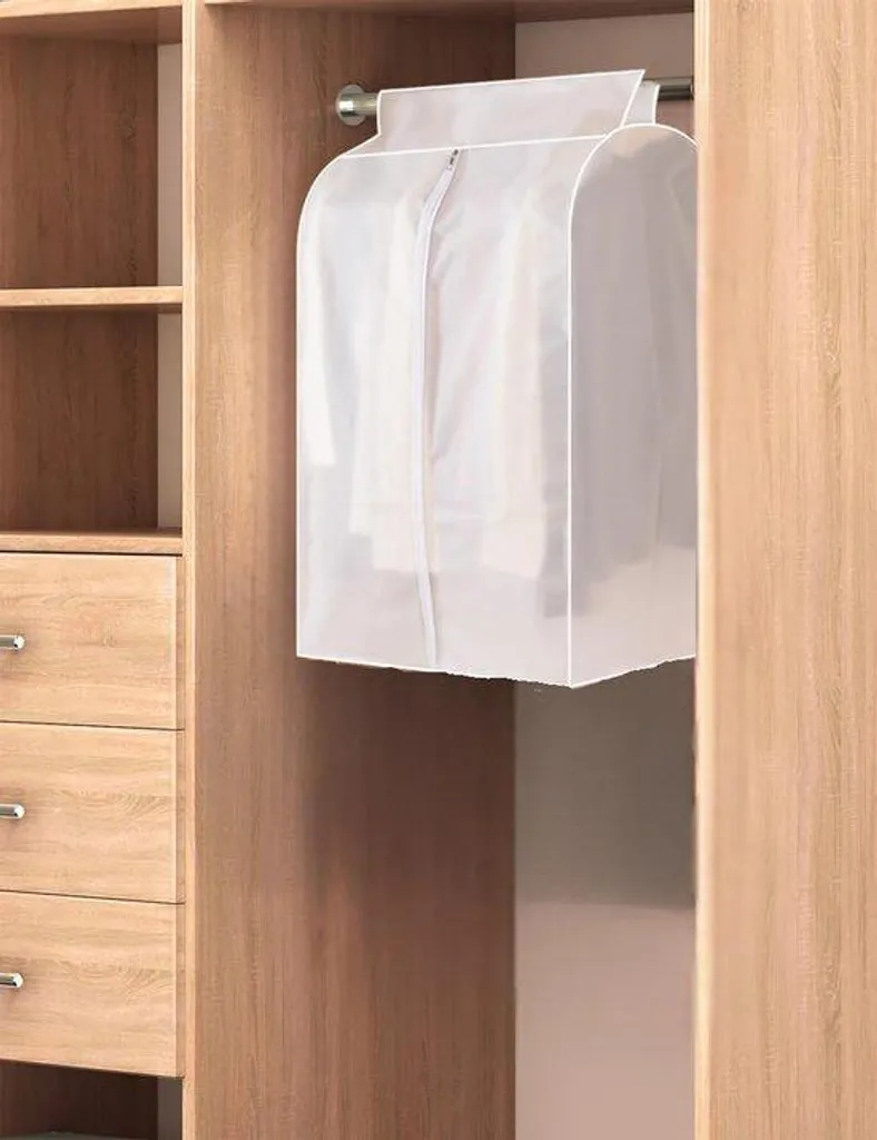 Protège-valise transparent hermétique en PEVA résistant aux mites - 70cm