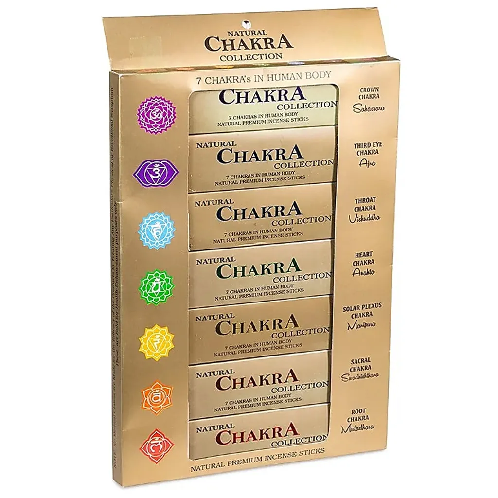 Encens 7 Chakras 15g : Éliminez le Stress et Rééquilibrez vos Énergies