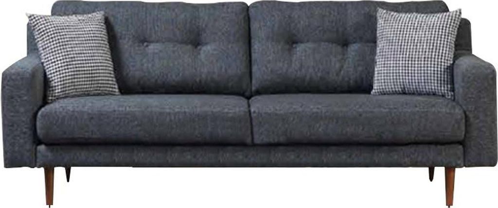 Graue Wohnzimmer Sitzgarnitur 2x Sofas Designer Polstersessel